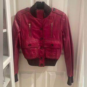 EUC vintage Gucci by Tom Ford leather jacket size 40